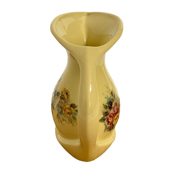 Vintage Yellow Floral Creamer Pitcher - Picture 3 of 9
